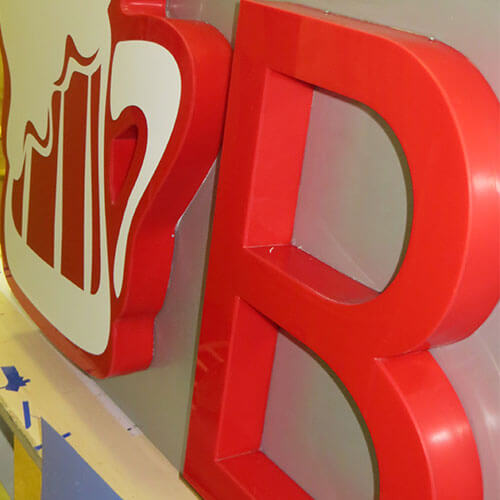 Изготовление объемных букв в Белгороде